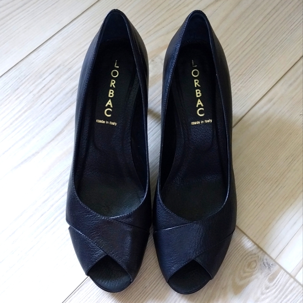 NWOB Lorbac Peep Toe Heels
